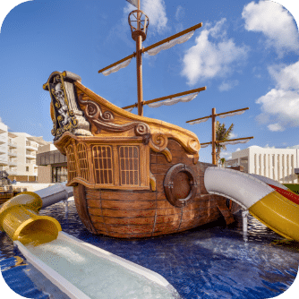 kids pool with ship