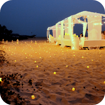 wedding night at the beach